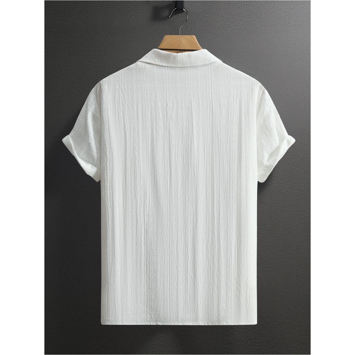 قميص بقصة عادية وتفاصيل أزرار-men-clothing-shirts-image-2