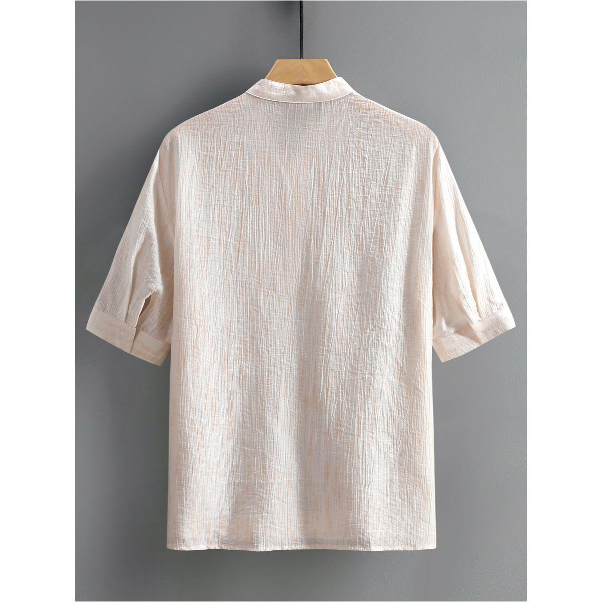 قميص سادة بتفاصيل بارزة الملمس-men-clothing-shirts-image-5
