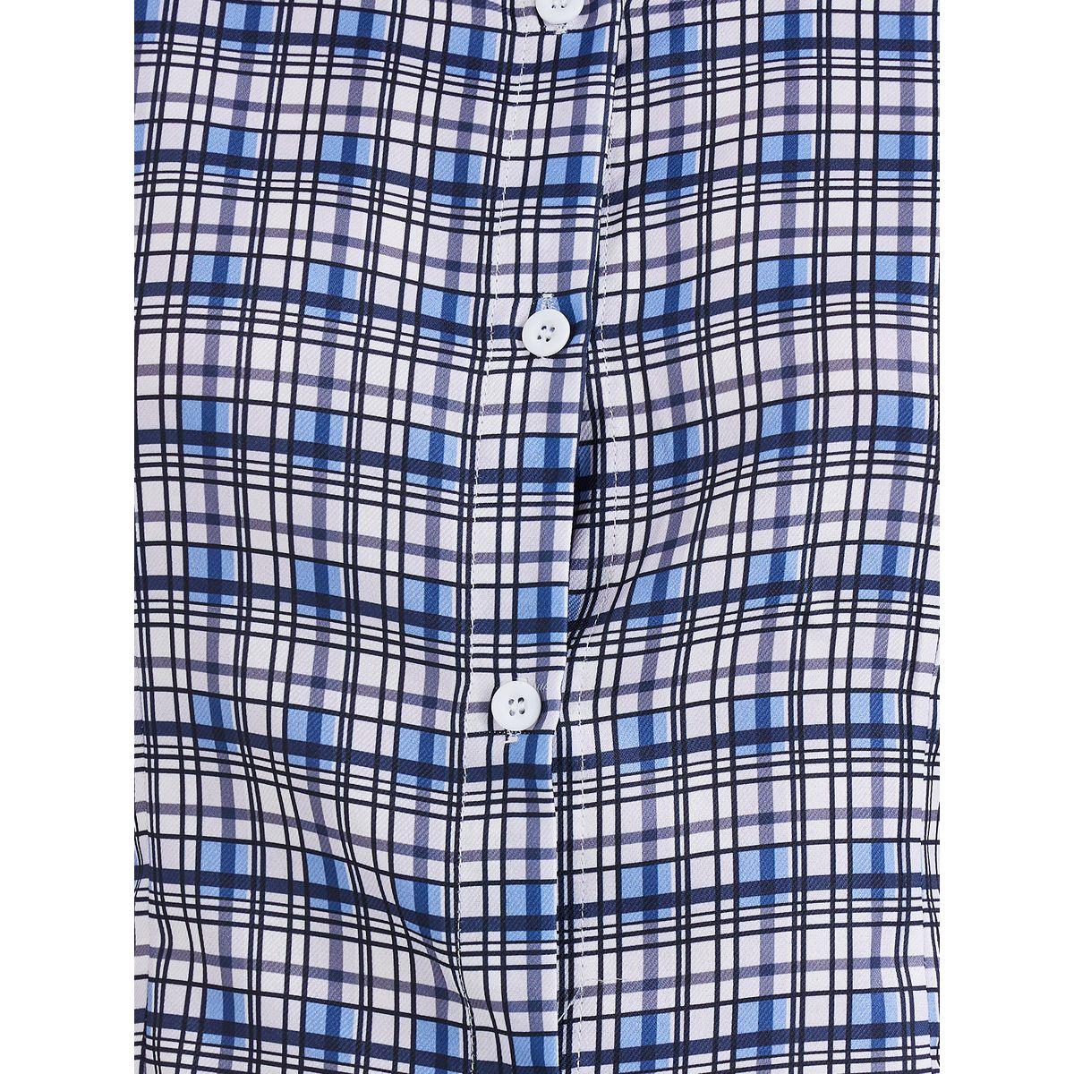 بلوزة سادة بأكمام قصيرة وقصة عادية-women-clothing-shirtsandblouses-shirts-image-4