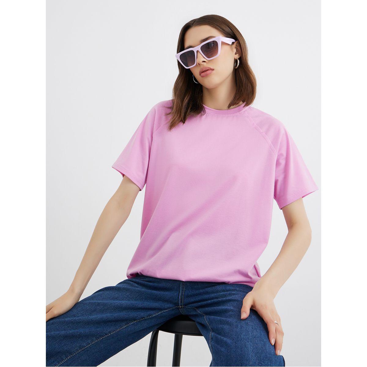 Styli Solid Raglan Short Sleeve Oversized T-Shirt-women-clothing-tshirts-image-1