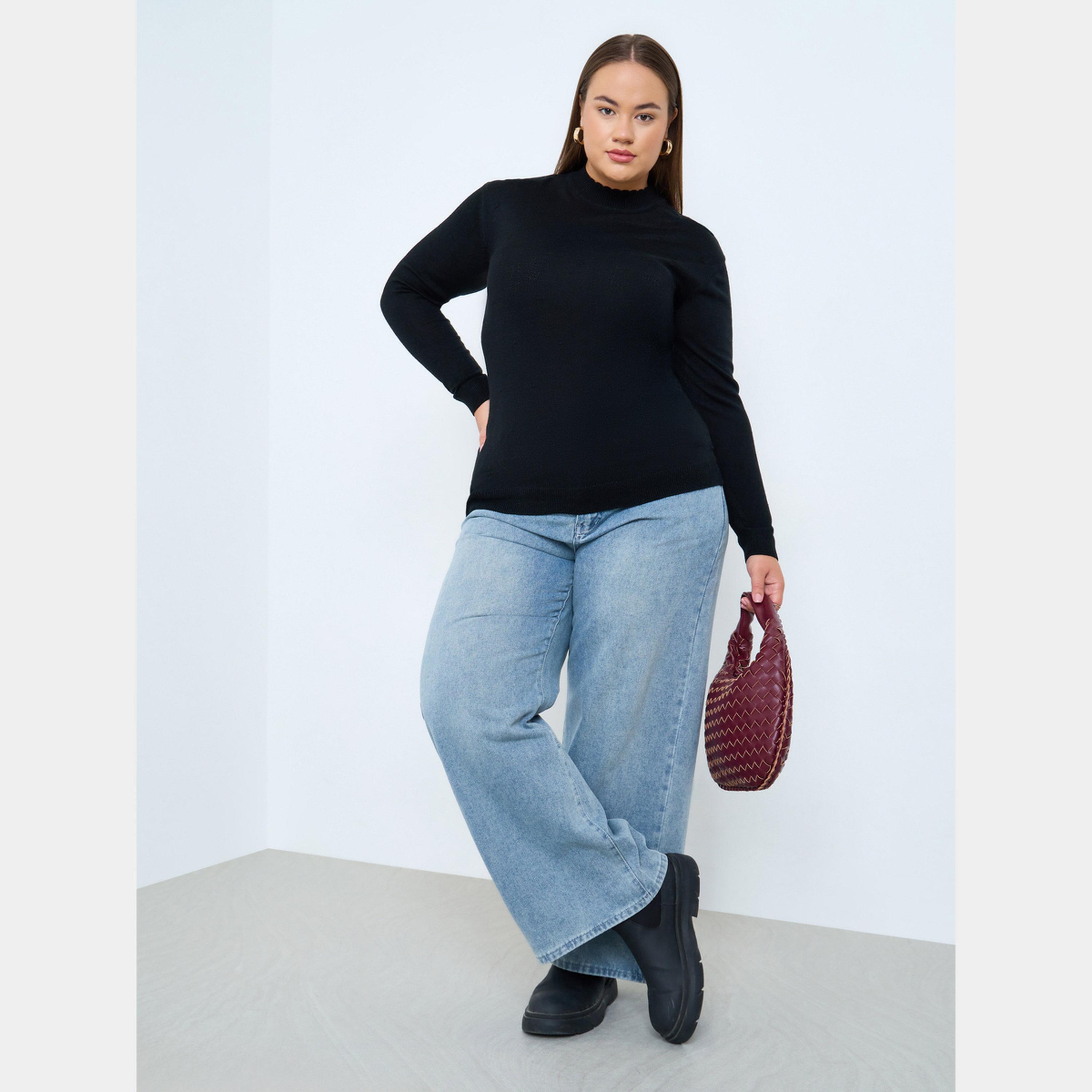 Styli Plus Size Slim Fit High Neck Sweater-women-clothing-cardigansandjumpers-jumpers-image-2