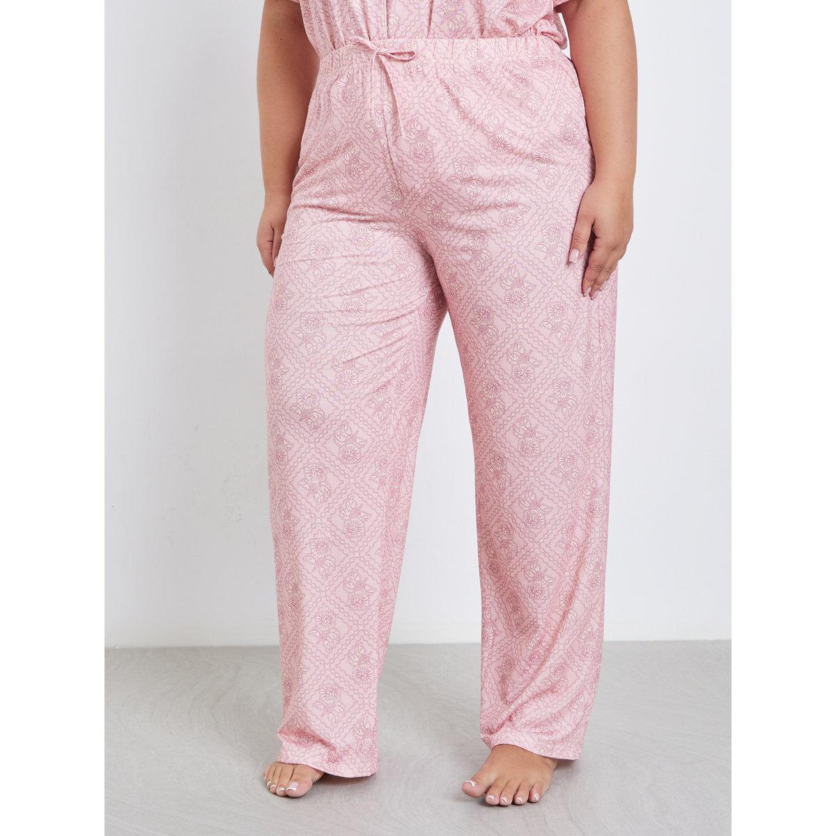 طقم من بنطال بيجاما وبلوزة بمقاس كبير-women-clothing-plussize-nightwear-nightwearsets-image-6