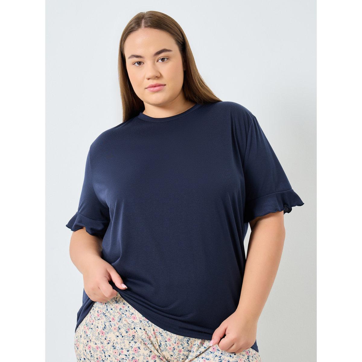 Styli Plus Size Women Floral Print Top and Pyjama Set-women-clothing-nightwear-pyjamas-longsets-image-3