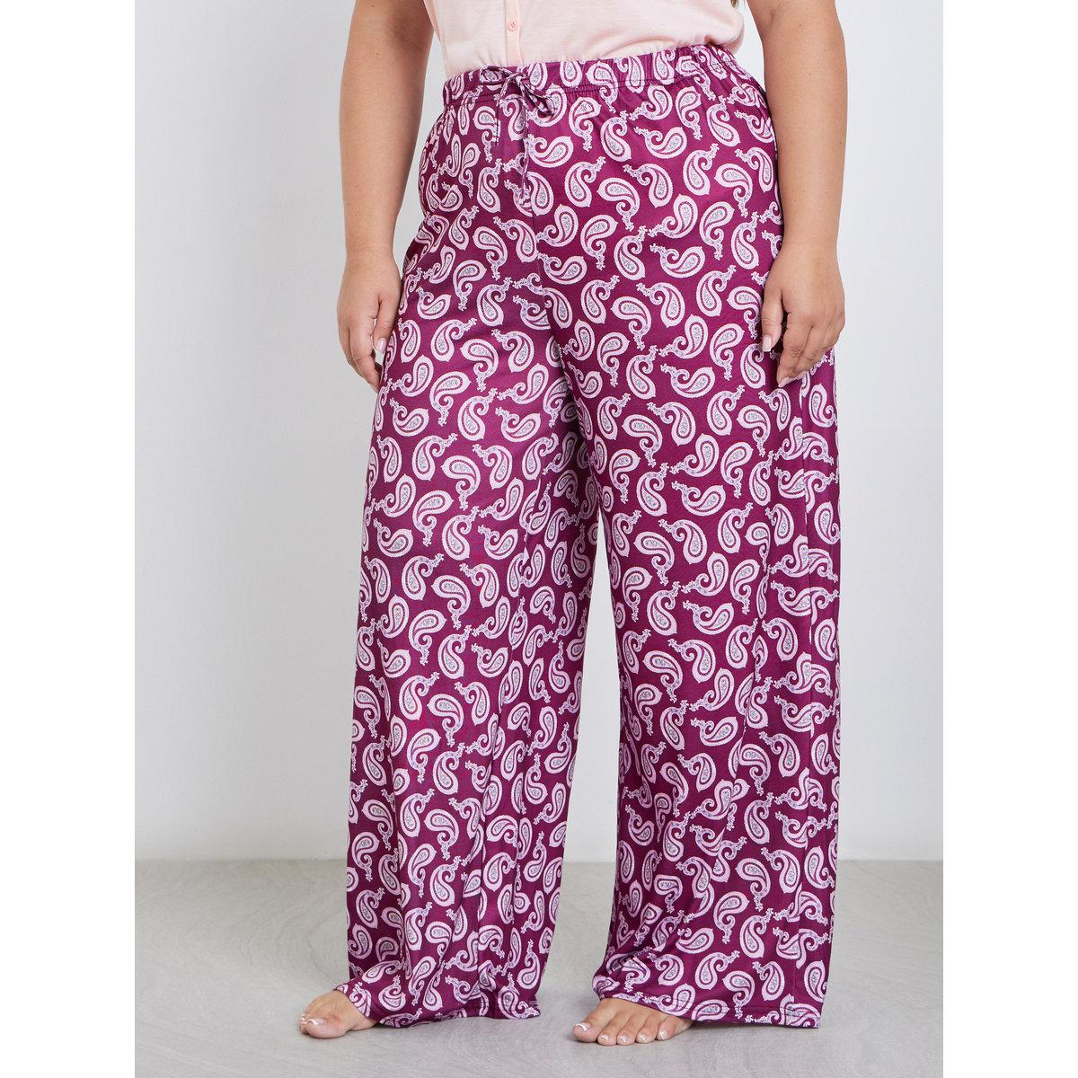 طقم من بنطال بيجاما وبلوزة بمقاس كبير-women-clothing-nightwear-pyjamas-longsets-image-6