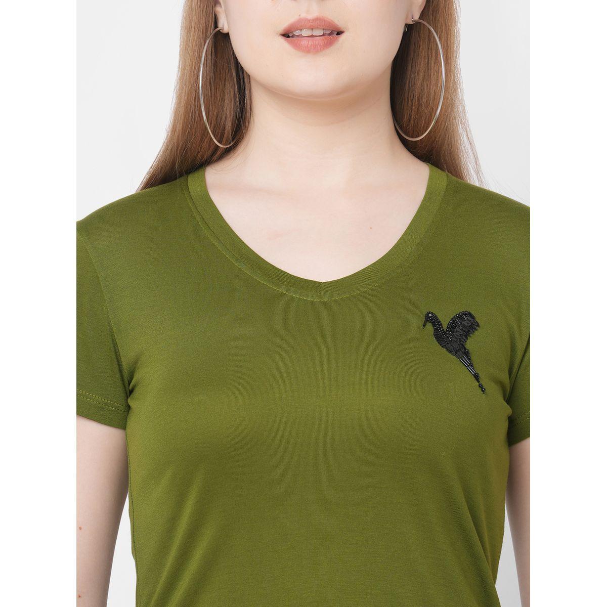 تيشيرت بأكمام قصيرة وتفاصيل مُطرزة-women-clothing-tshirts-image-2