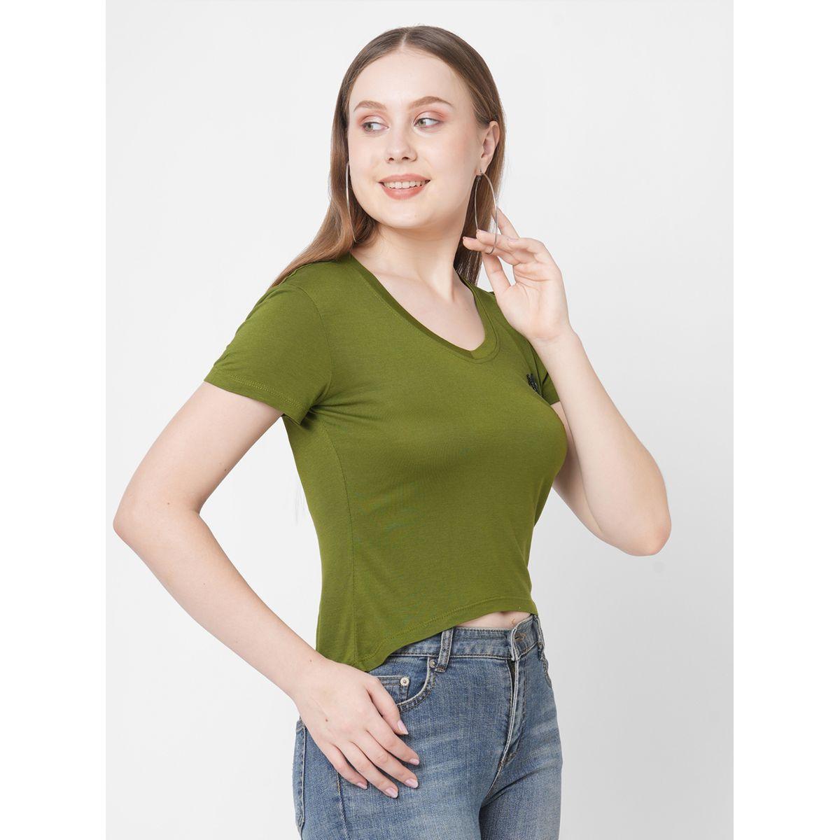 تيشيرت بأكمام قصيرة وتفاصيل مُطرزة-women-clothing-tshirts-image-3