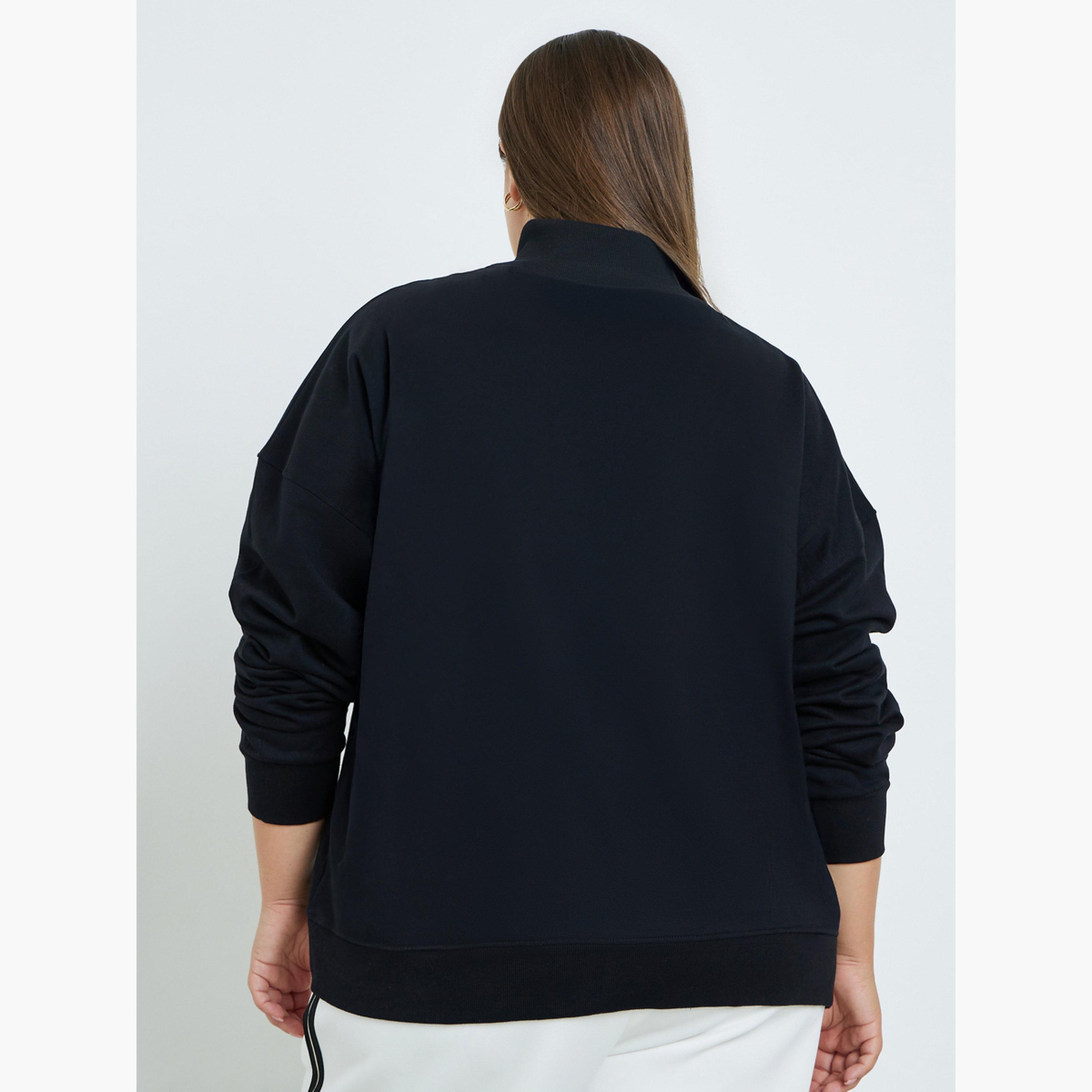 Styli Slogan Print High Neck Long Sleeves Women's Sweatshirt-women-clothing-hoodiesandsweatshirts-sweatshirts-image-4