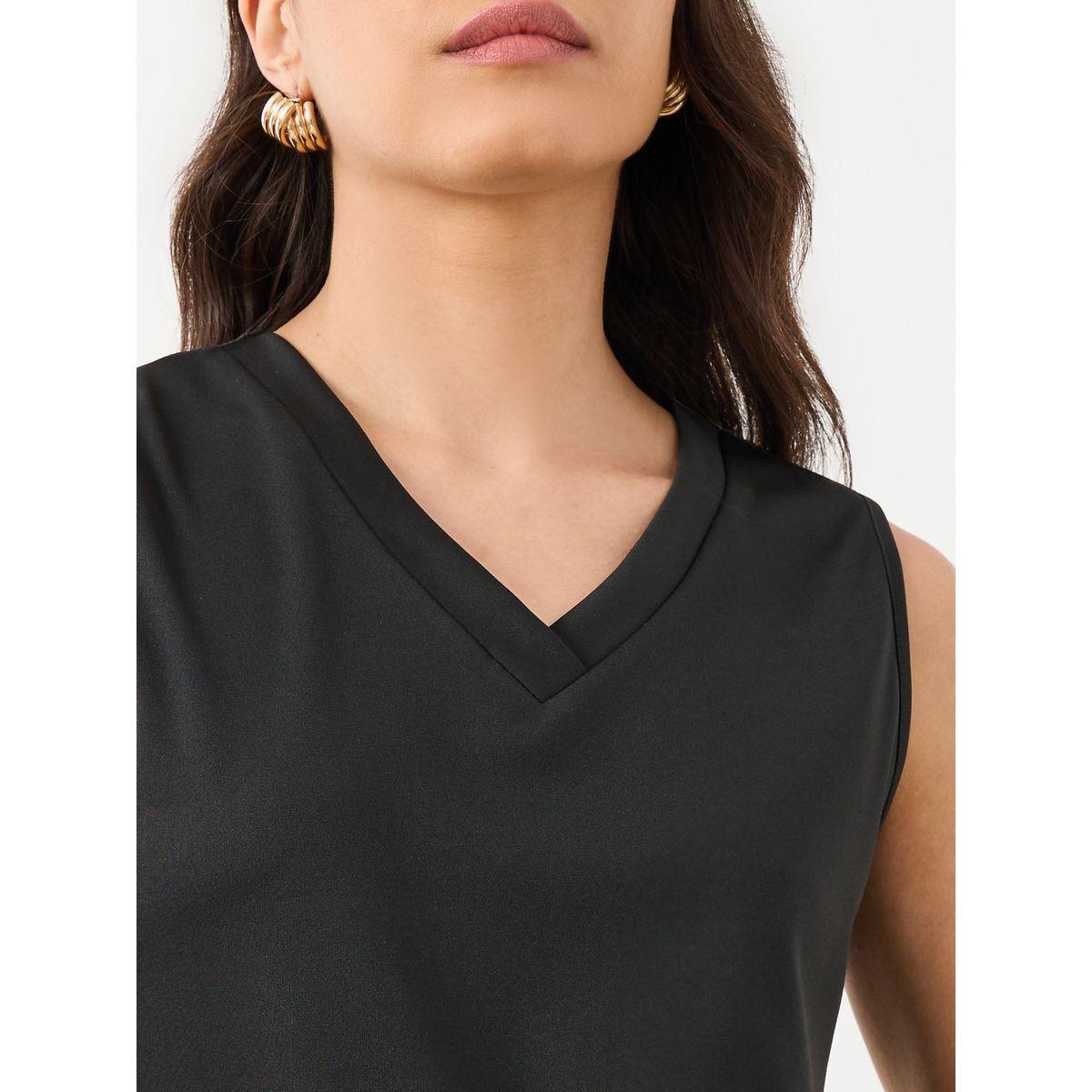 Styli Women Black Sleeveless Top and Pants Co-Ords-women-clothing-coordsets-image-4