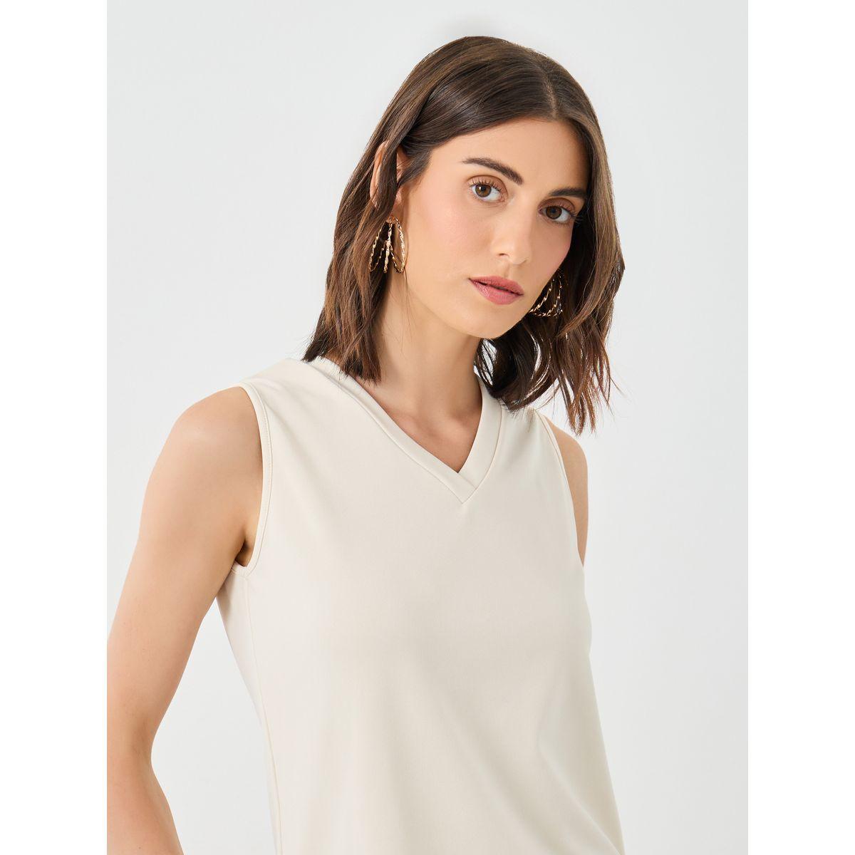 طقم منسق من بنطال وبلوزة بدون أكمام-women-clothing-coordsets-image-4