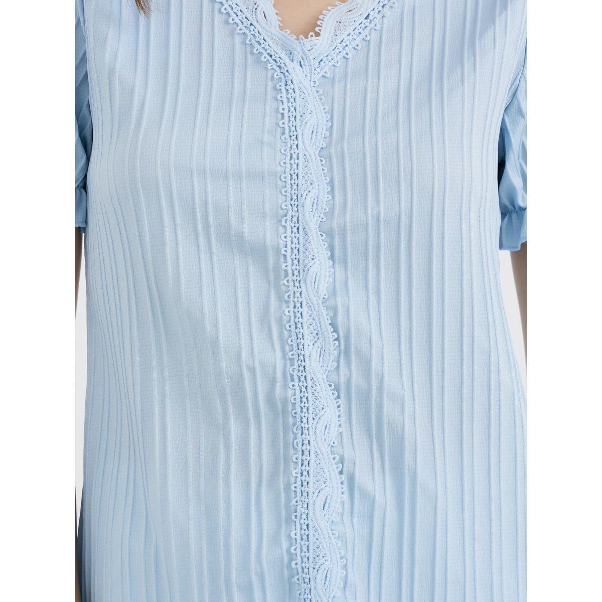 بلوزة بأكمام منفوخة مع تفاصيل دانتيل-women-clothing-shirtsandblouses-blouses-image-4