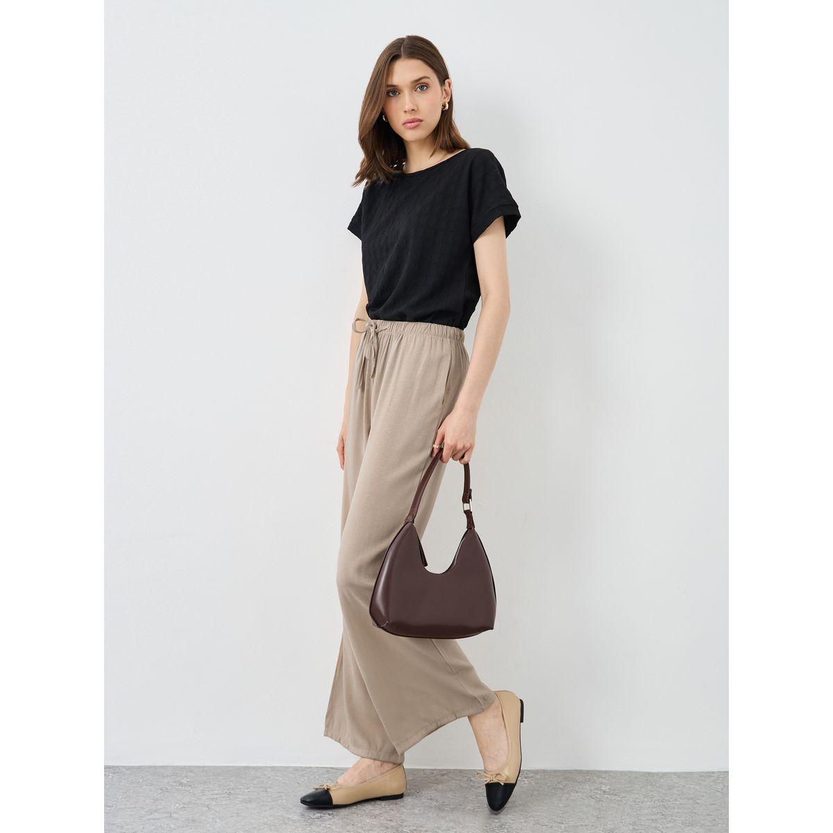 بنطال سادة بقصة أرجل واسعة-women-clothing-bottoms-trousers-image-1