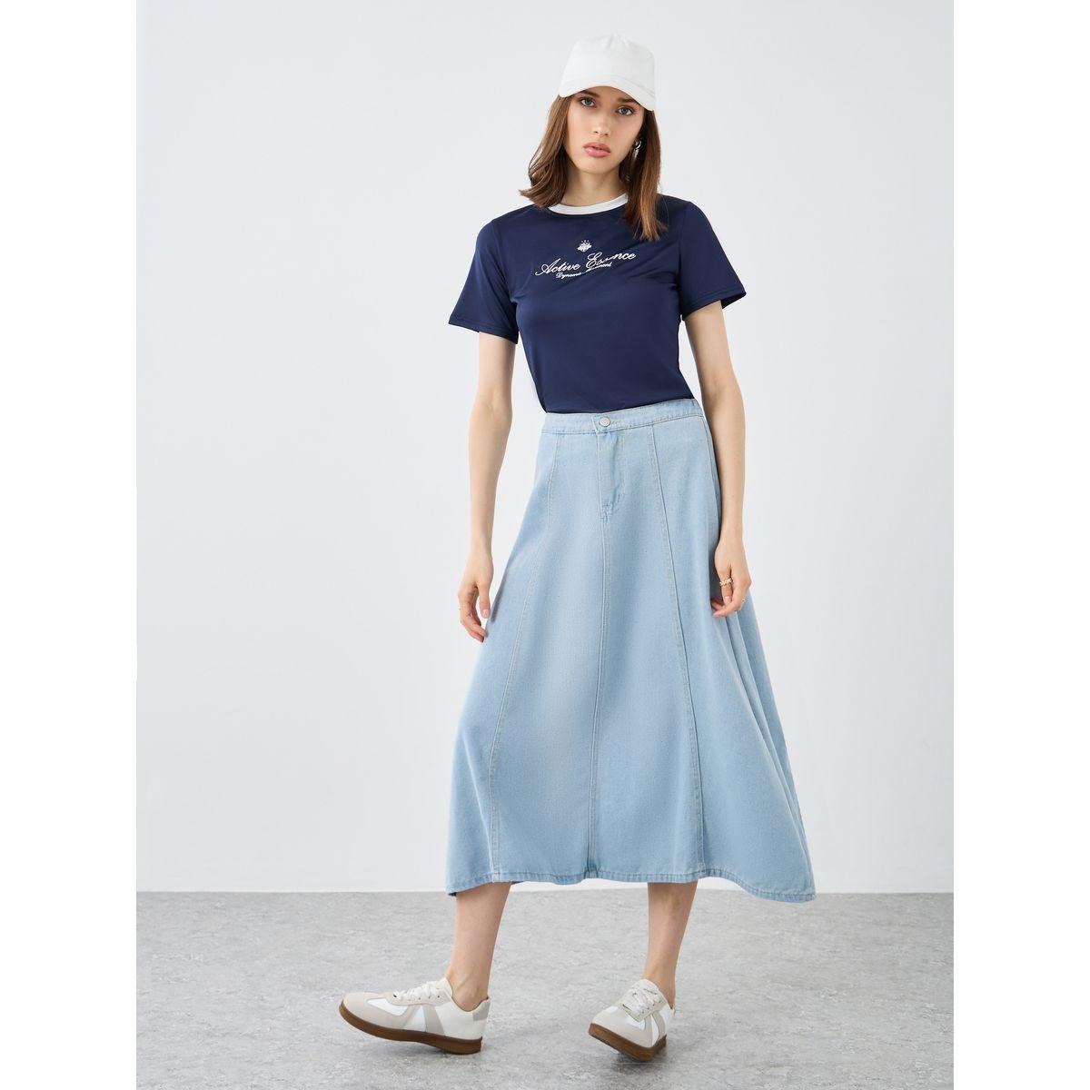 Styli Slogan Print Regular Fit T-Shirt-women-clothing-tshirts-image-3