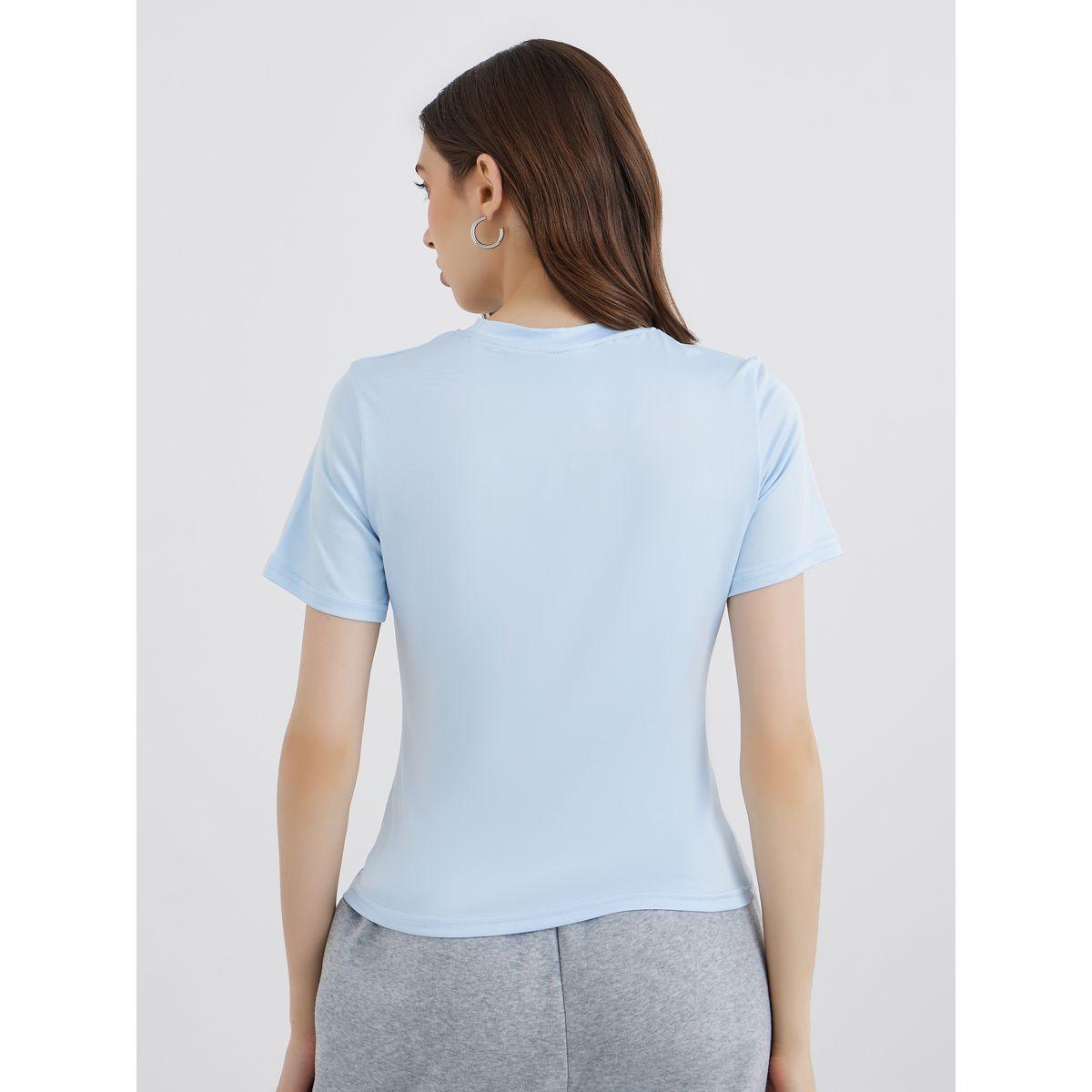 Styli Slogan Print Regular Fit Round Neck T-Shirt-women-clothing-tshirts-image-4