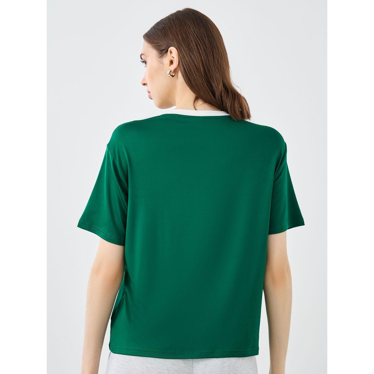 Styli Slogan Print Regular Fit T-Shirt-women-clothing-tshirts-image-5