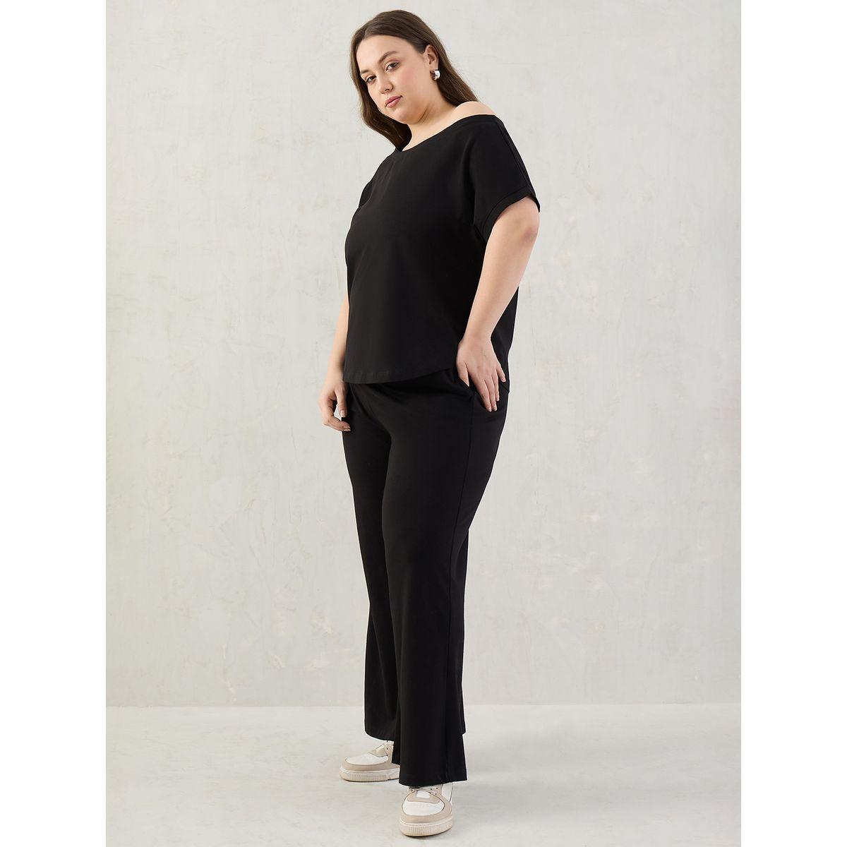 طقم منسق من بنطال وبلوزة بمقاس كبير-women-clothing-dresses-image-6