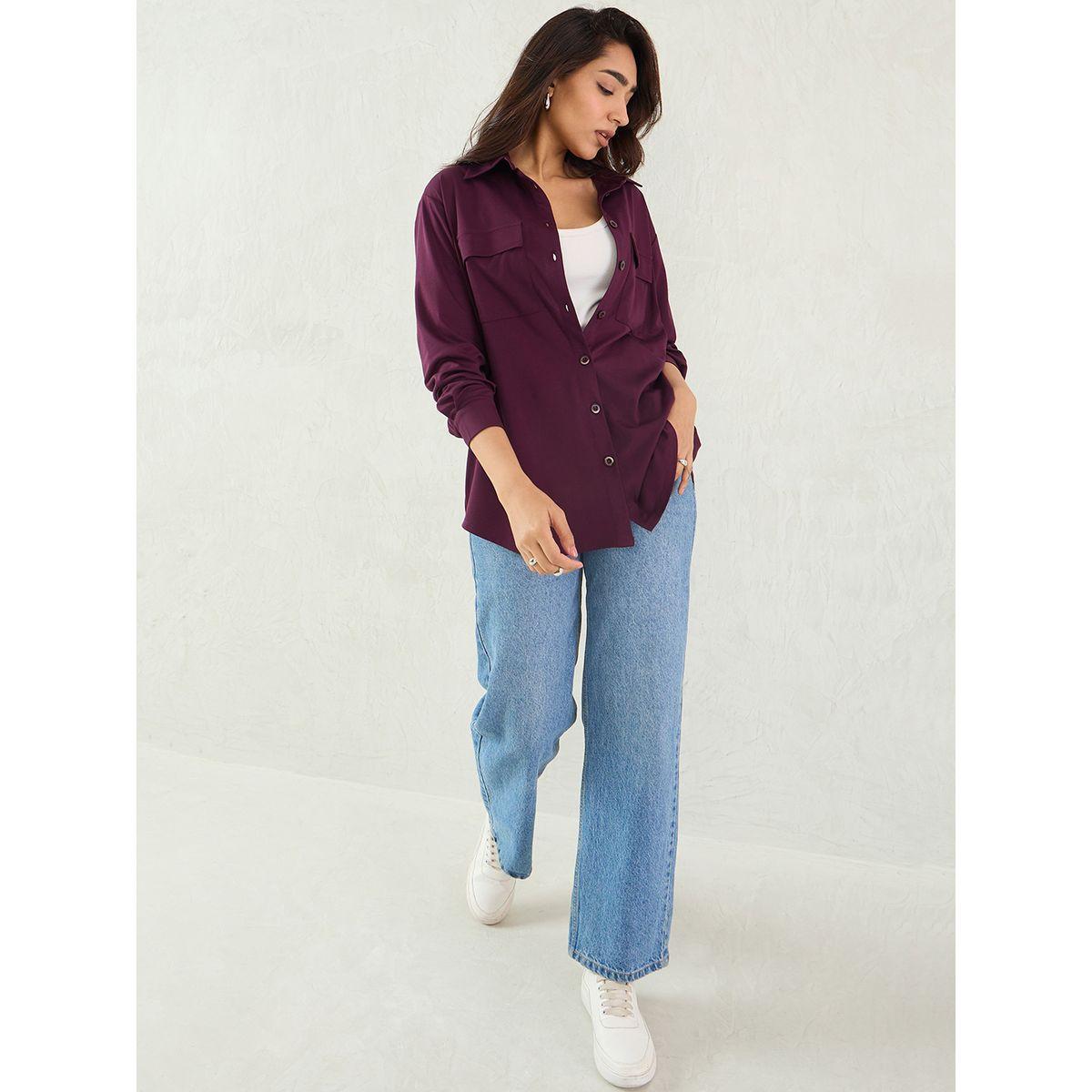 Femmella Oversized Shacket with Flap Pocket-women-winterwear-coatsandjackets-jackets-image-5