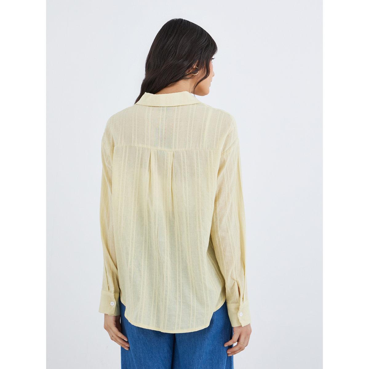 بلوزة فضفاضة بتفاصيل بارزة الملمس-women-clothing-shirtsandblouses-shirts-image-5