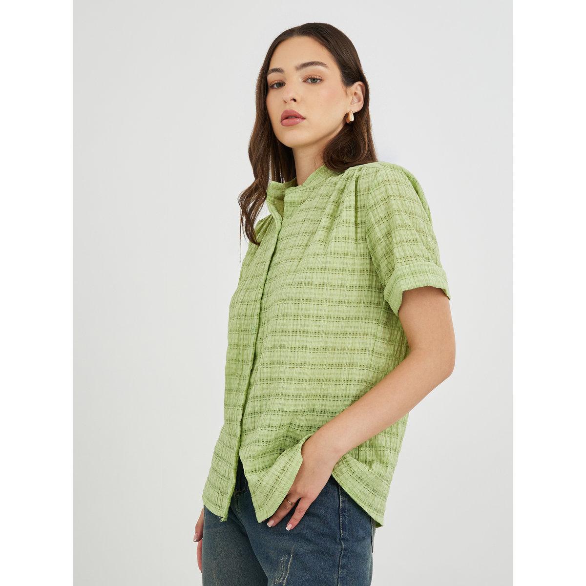 بلوزة فضفاضة بأكمام قصيرة-women-clothing-shirtsandblouses-shirts-image-3