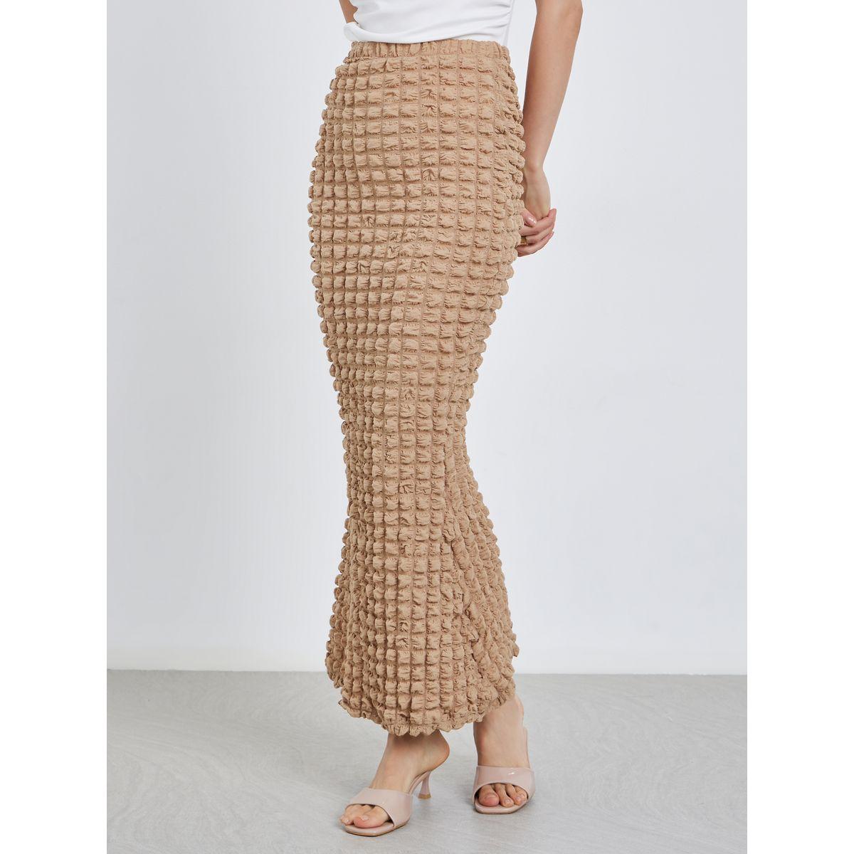 Styli Women Textured Bodycon Maxi Skirt-women-clothing-bottoms-skirts-image-2