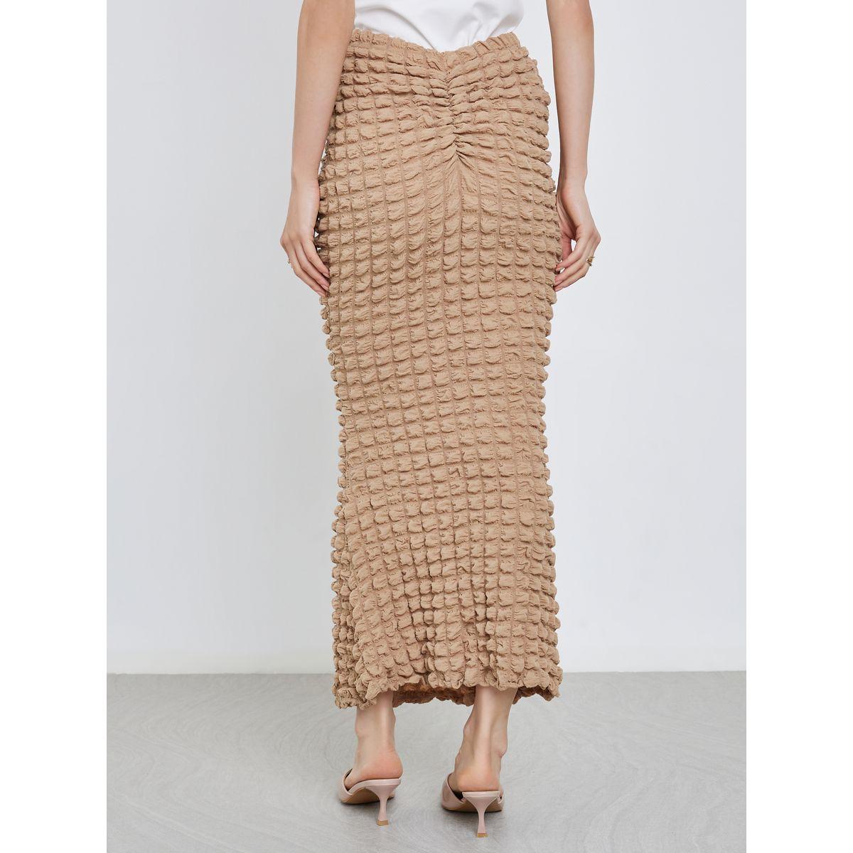 تنورة طويلة ضيقة بتفاصيل بارزة الملمس-women-clothing-bottoms-skirts-image-4