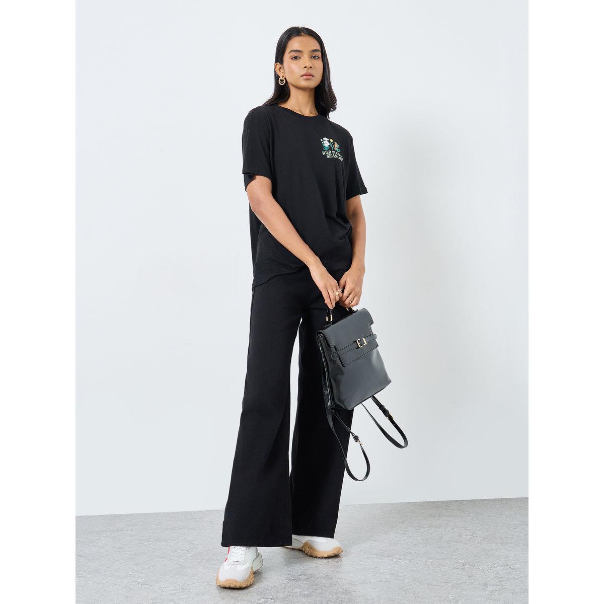 Styli Slogan Print Oversized T-Shirt-women-clothing-tshirts-image-1