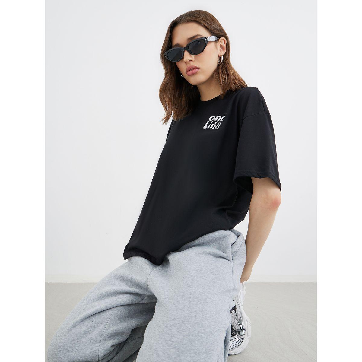 Styli Slogan Print Oversized T-Shirt-women-clothing-tshirts-image-1