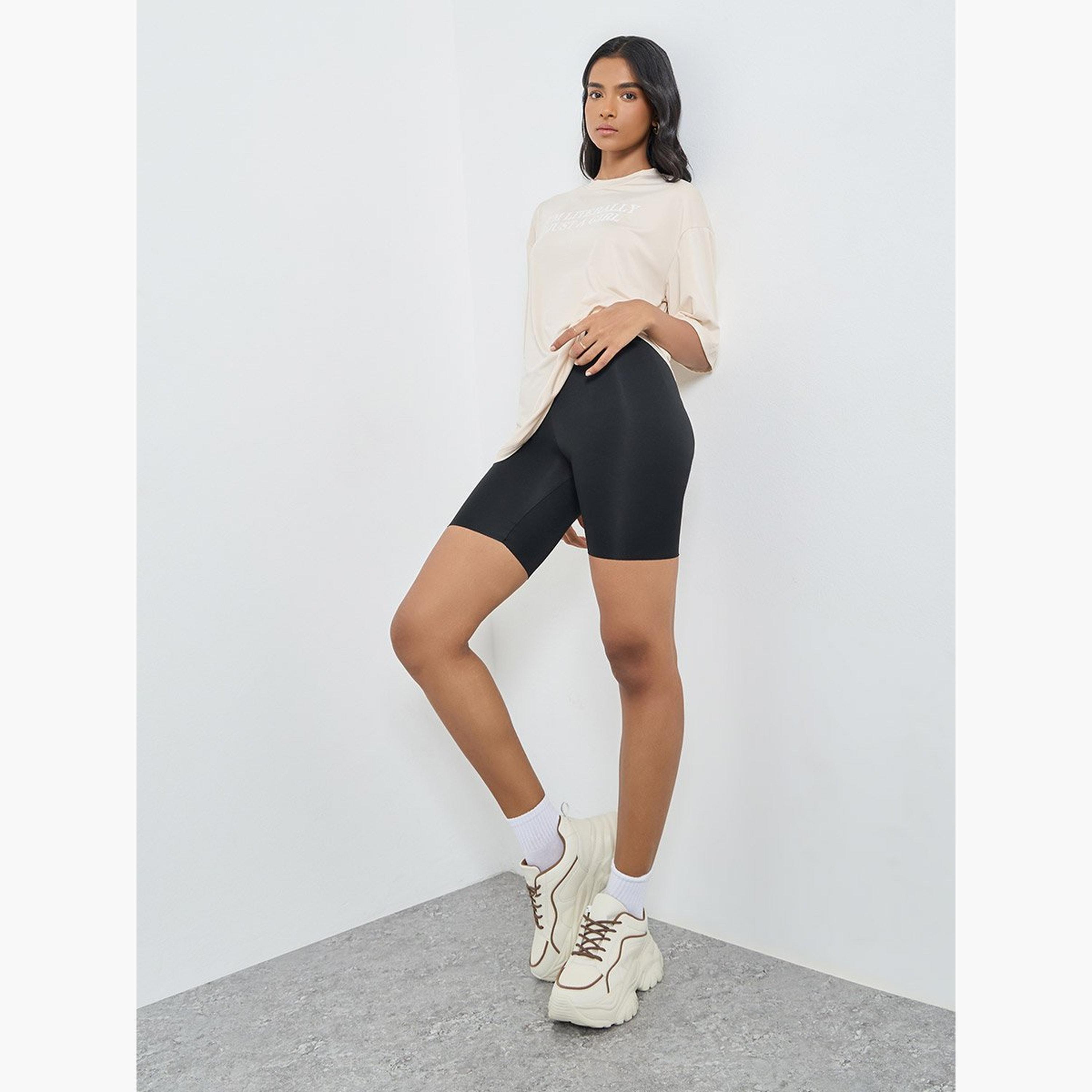 Take Two Solid Slim Fit Shorts-women-clothing-bottoms-shorts-image-2