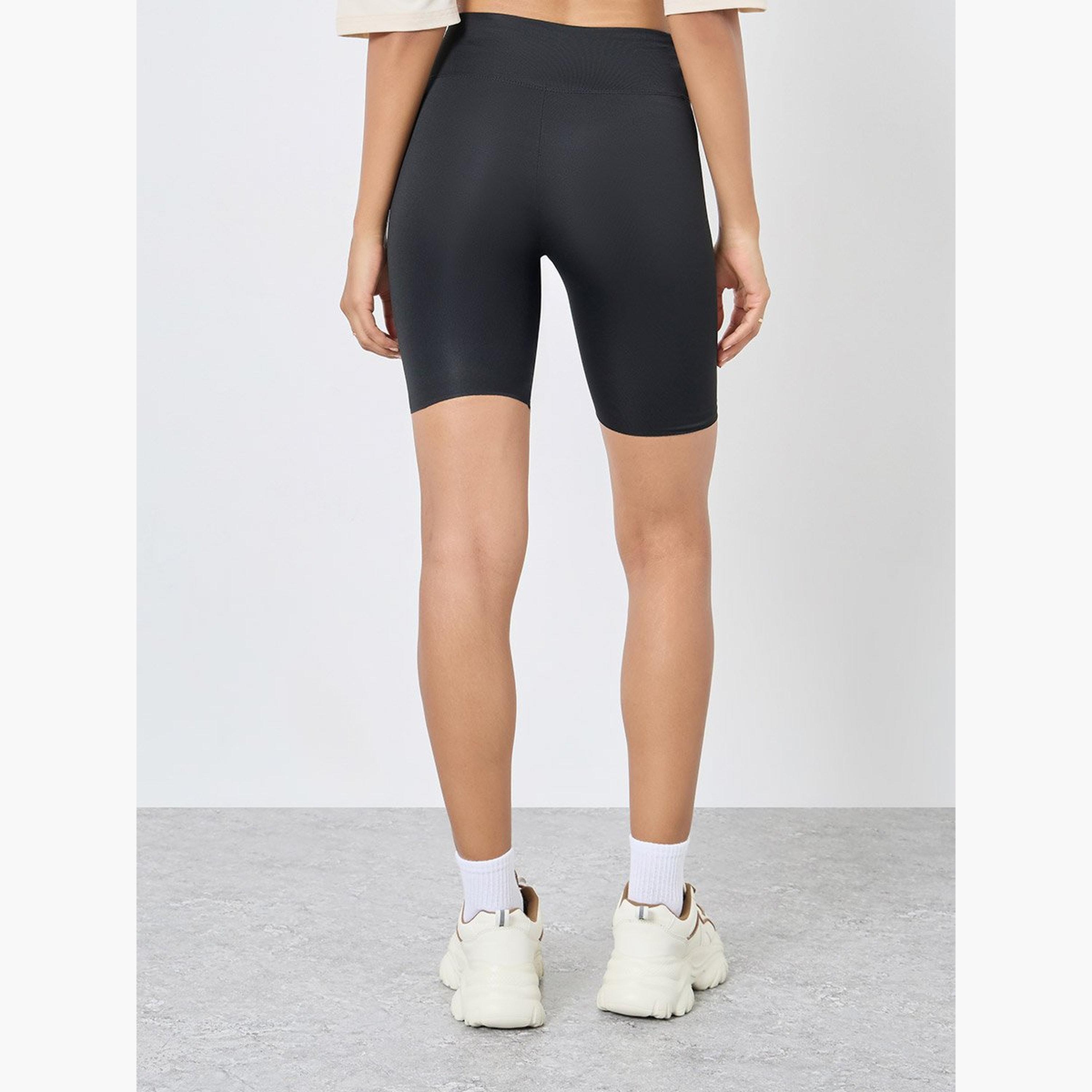 تيك تو - شورت ضيق سادة-women-clothing-bottoms-shorts-image-4