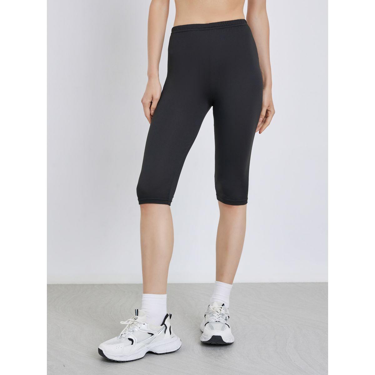 تيك تو - بنطال كابري أسود للنساء-women-clothing-bottoms-leggings-image-2