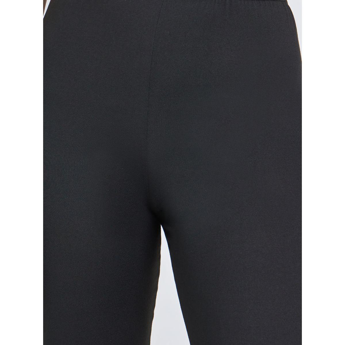 تيك تو - بنطال كابري أسود للنساء-women-clothing-bottoms-leggings-image-3