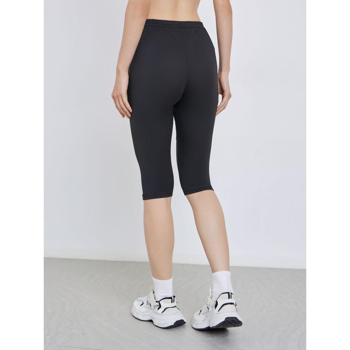 تيك تو - بنطال كابري أسود للنساء-women-clothing-bottoms-leggings-image-4