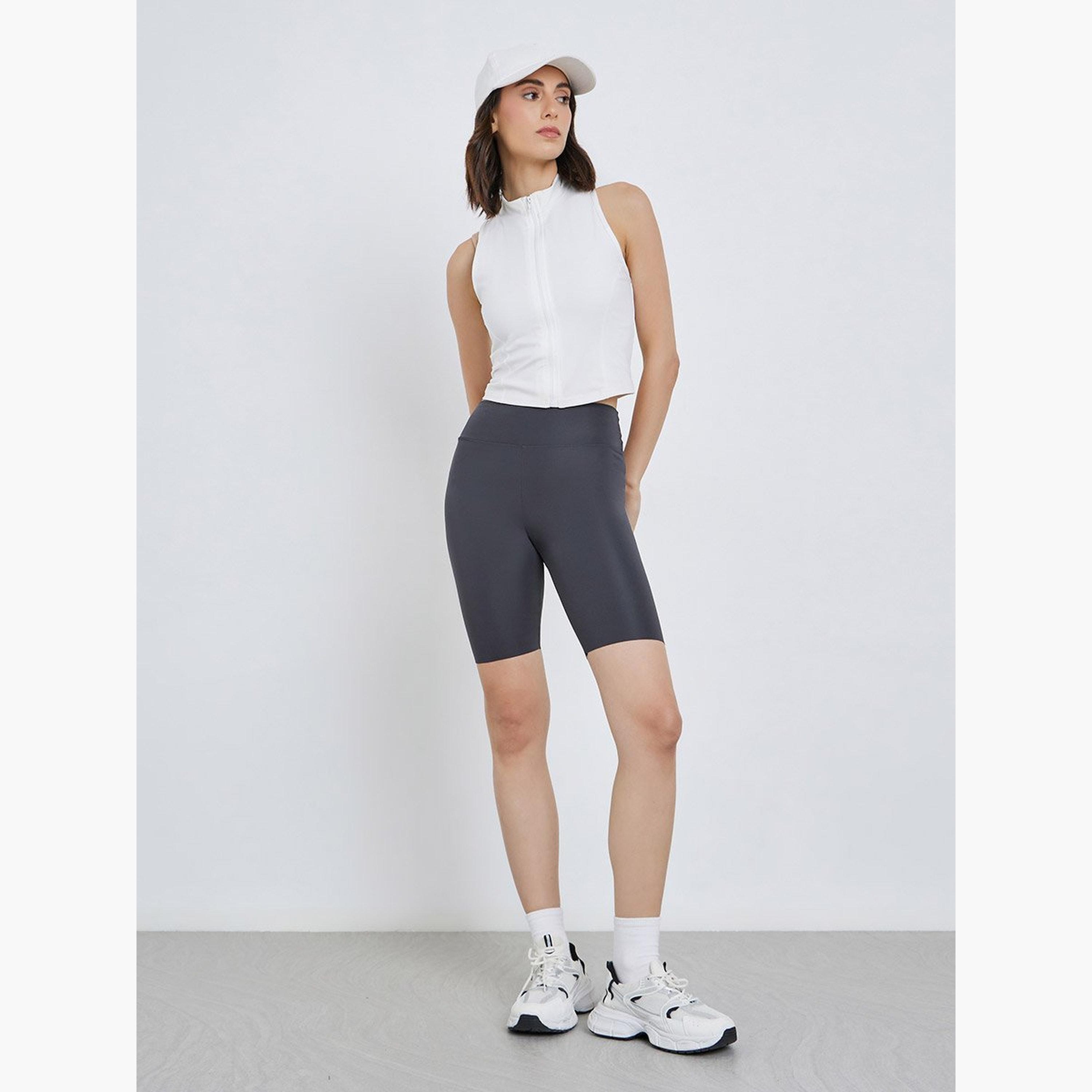 Take Two Solid Slim Fit Shorts-women-clothing-bottoms-shorts-image-2