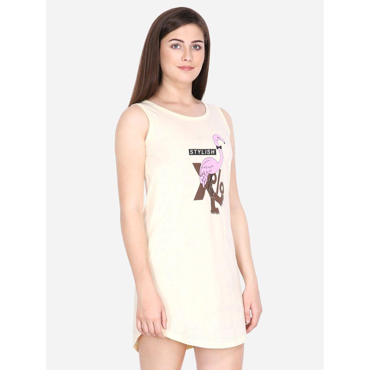 KLAMOTTEN X Styli KLAMOTTEN X Styli Printed Cotton Blend Sleepshirt-women-clothing-nightwear-nighties-image-3