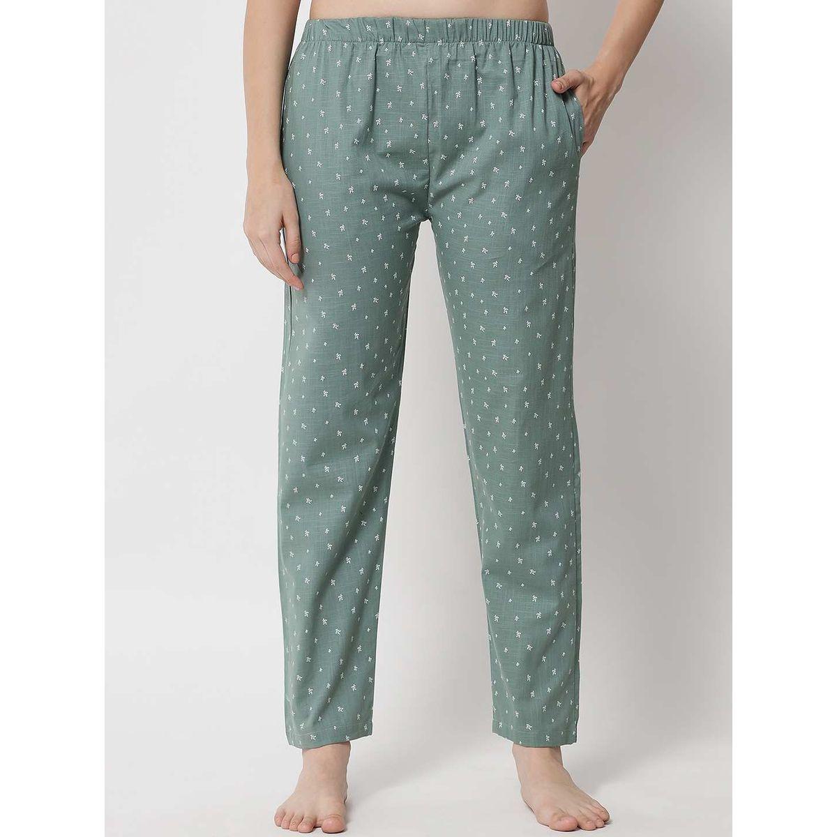 طقم بيجاما من بنطال وبلوزة طويلة بطبعات صغيرة-women-clothing-nightwear-pyjamas-longsets-image-6