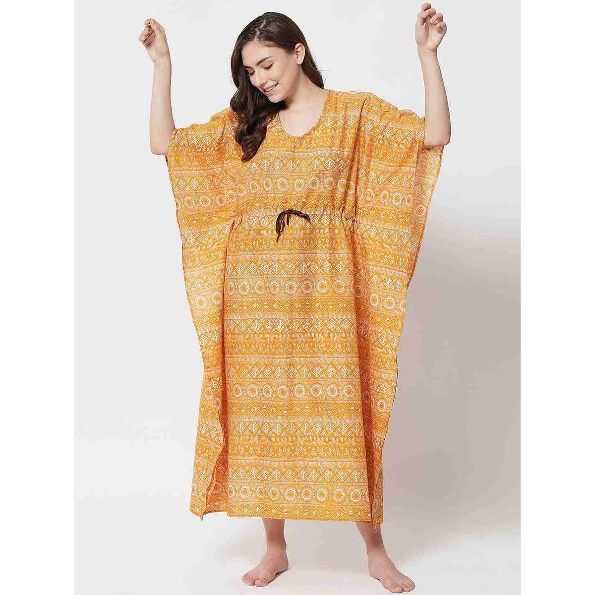 قميص نوم قفطان مطبوع-women-clothing-nightwear-nighties-image-1