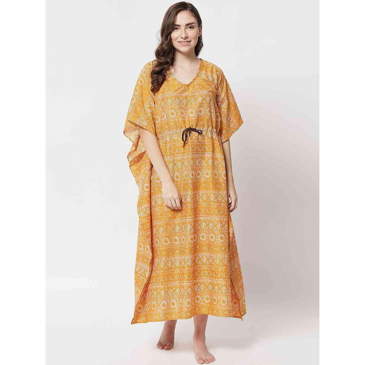 قميص نوم قفطان مطبوع-women-clothing-nightwear-nighties-image-2