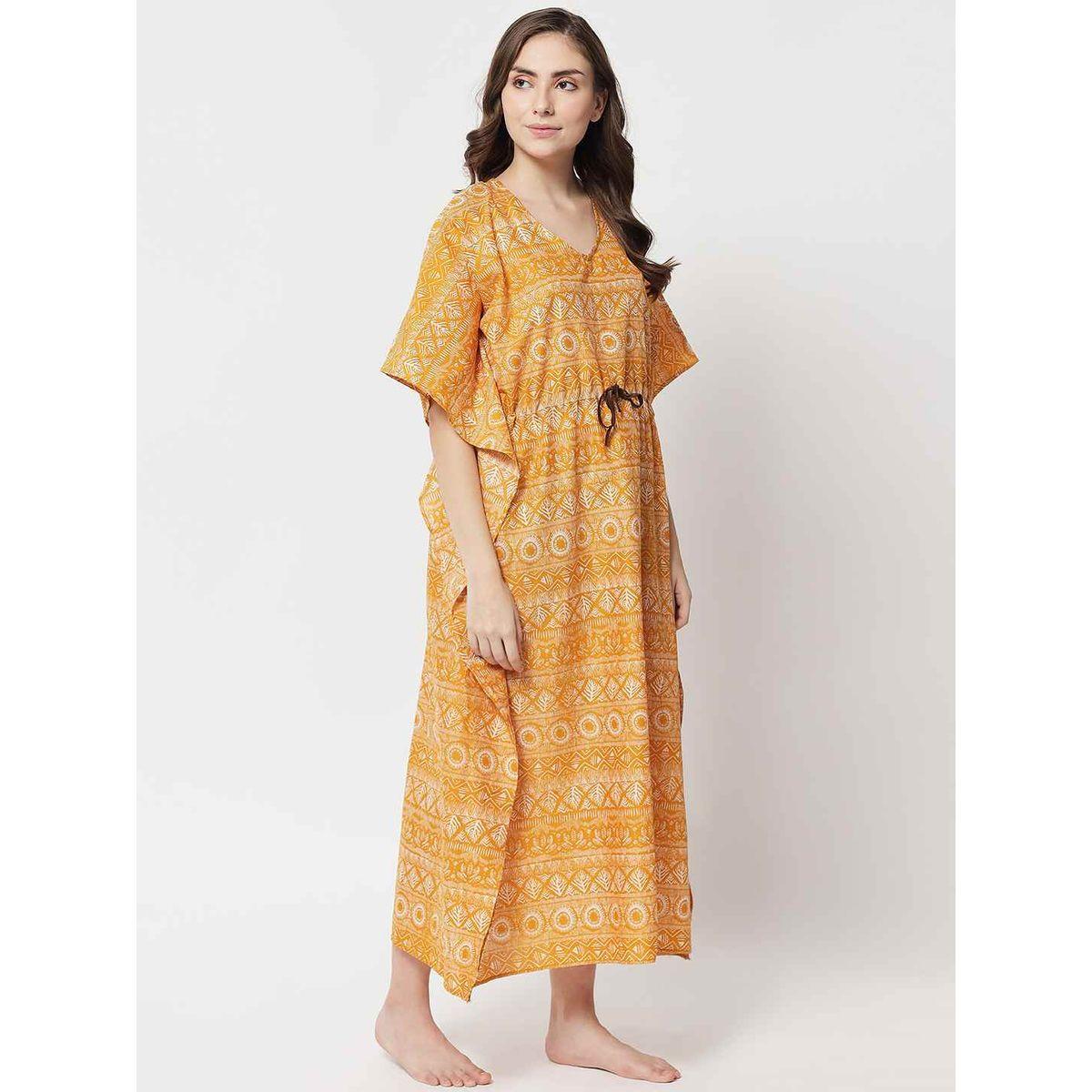 قميص نوم قفطان مطبوع-women-clothing-nightwear-nighties-image-3