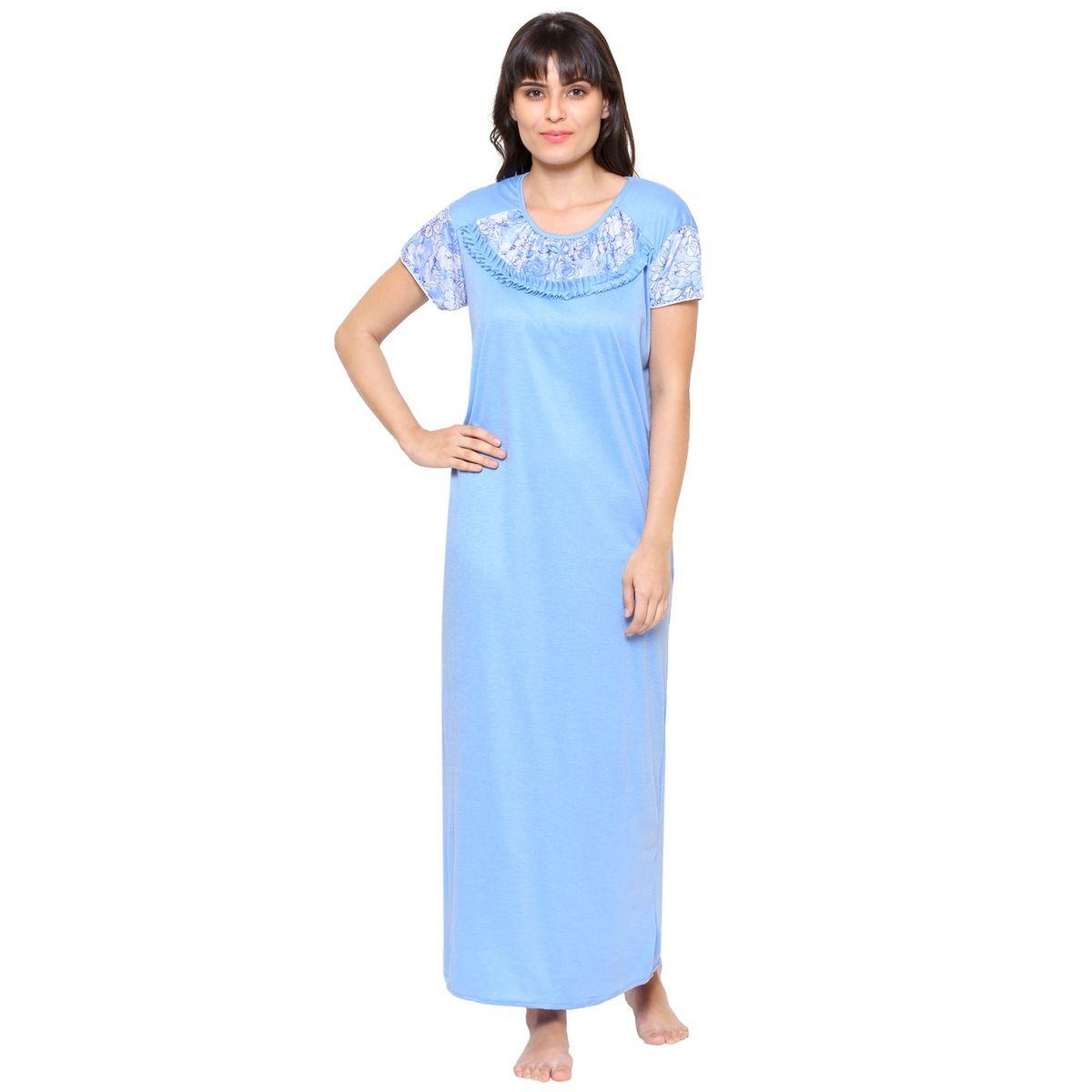 قميص نوم بأكمام قصيرة-women-clothing-nightwear-nighties-image-1