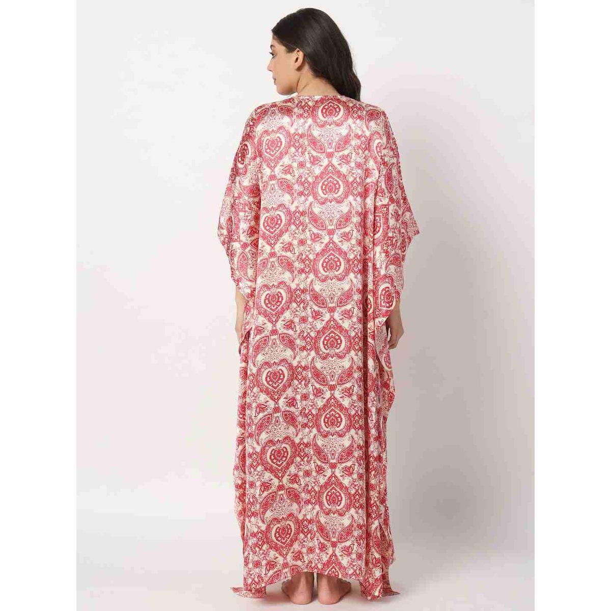 قميص نوم قفطان بطبعة بيزلي-women-clothing-nightwear-nighties-image-2
