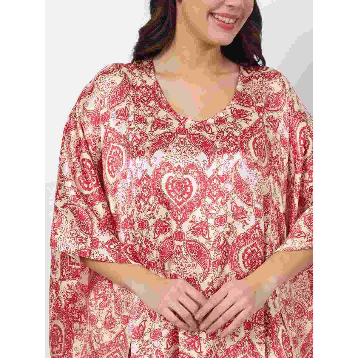 قميص نوم قفطان بطبعة بيزلي-women-clothing-nightwear-nighties-image-4