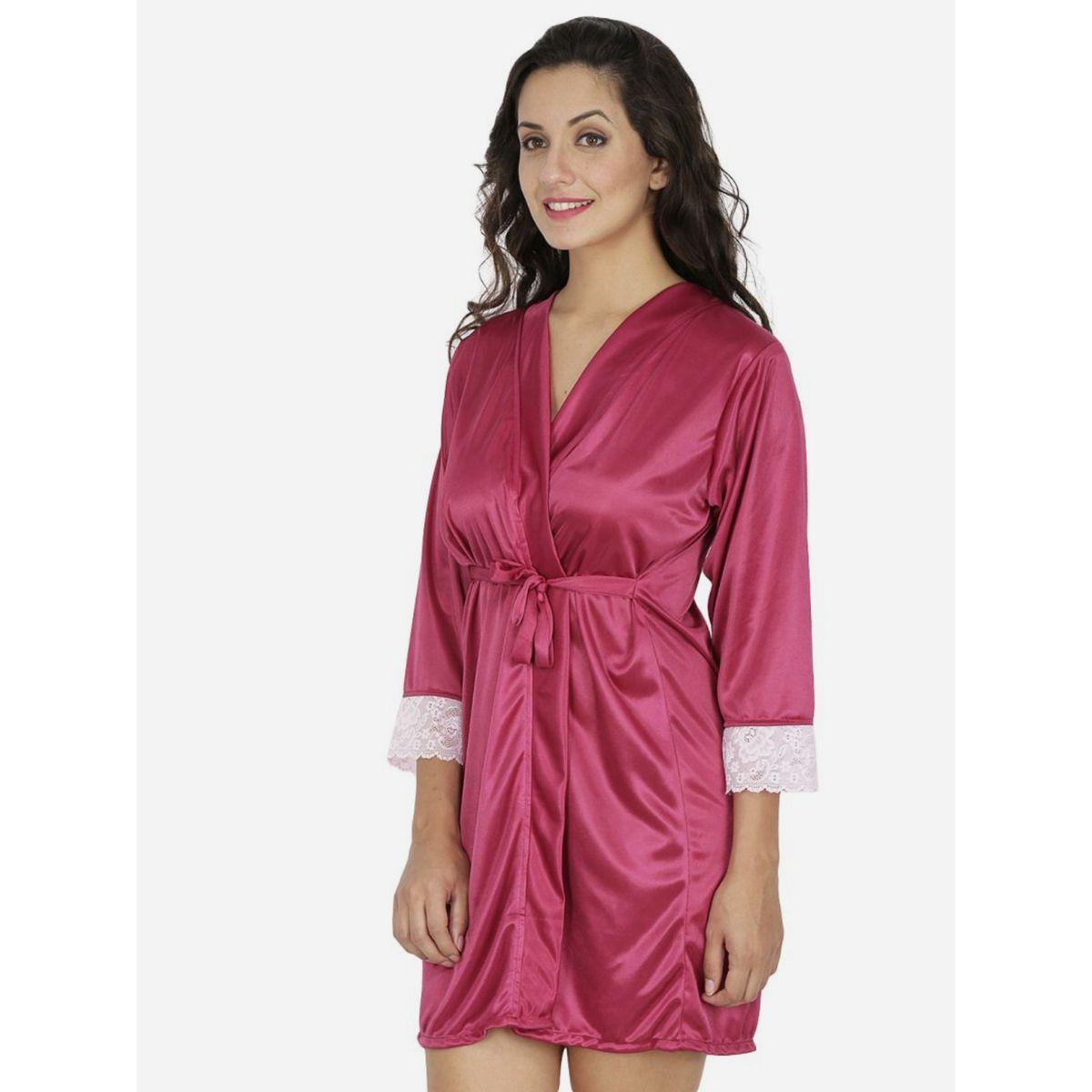 روب بحزام وتفاصيل دانتيل-women-clothing-nightwear-robes-image-2