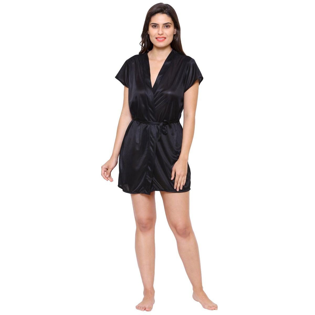 روب ساتان بأكمام قصيرة-women-clothing-nightwear-robes-image-2