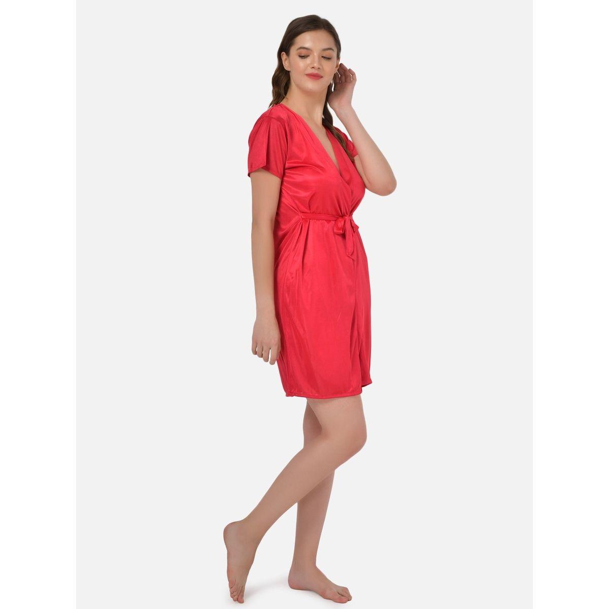 روب ساتان بأكمام قصيرة-women-clothing-nightwear-robes-image-5