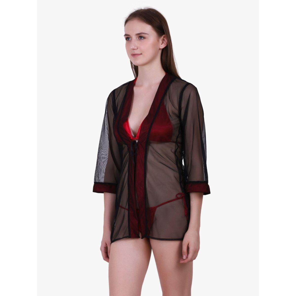 روب كلاموتن بلون الكرز-women-clothing-nightwear-robes-image-4