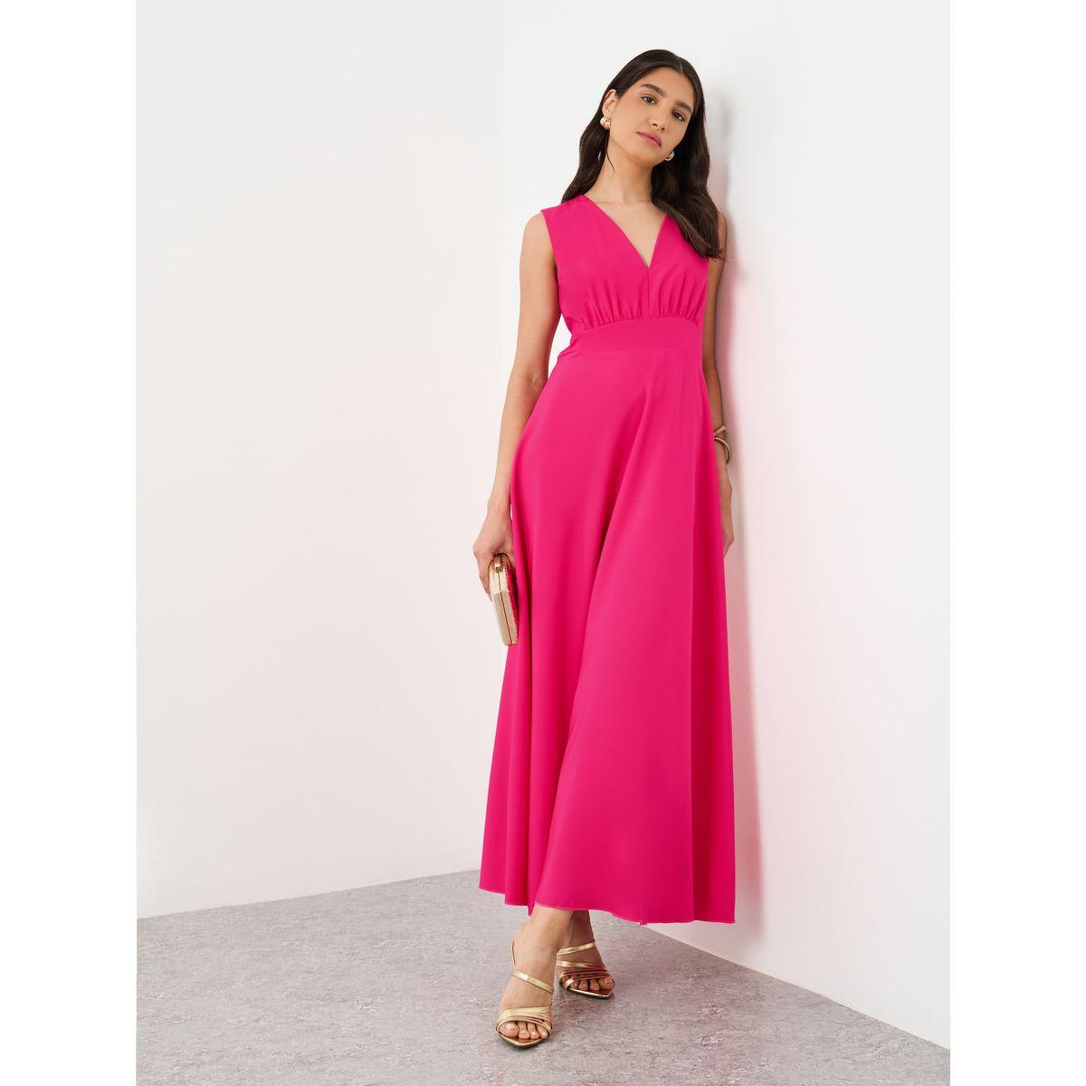 فستان طويل سادة بدون أكمام-women-clothing-dresses-image-1