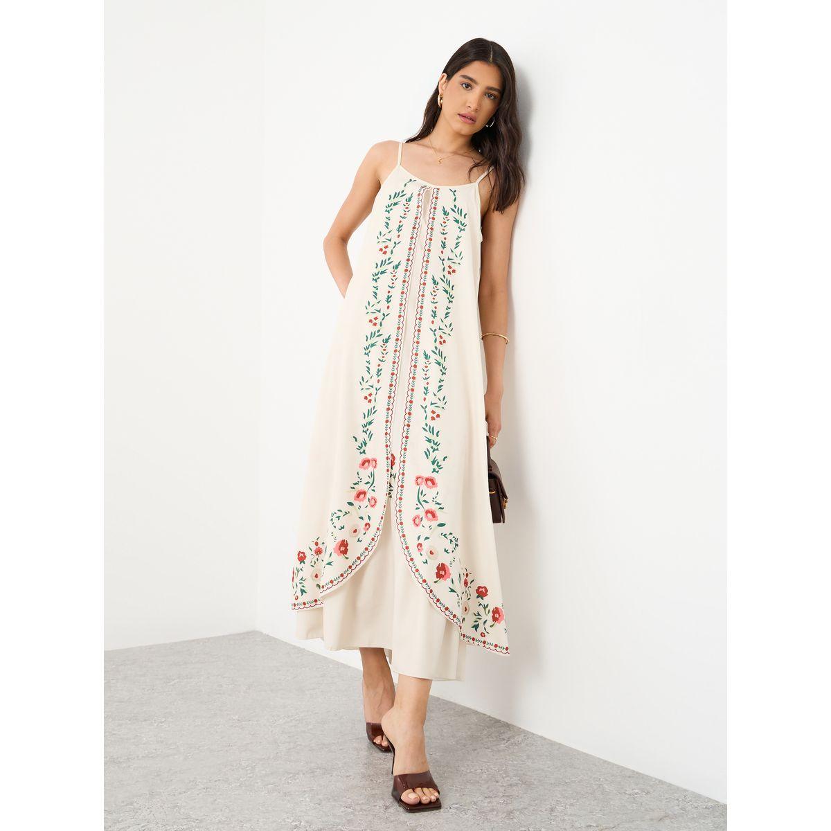 Styli Floral Print Strappy Maxi Dress-women-clothing-dresses-image-1