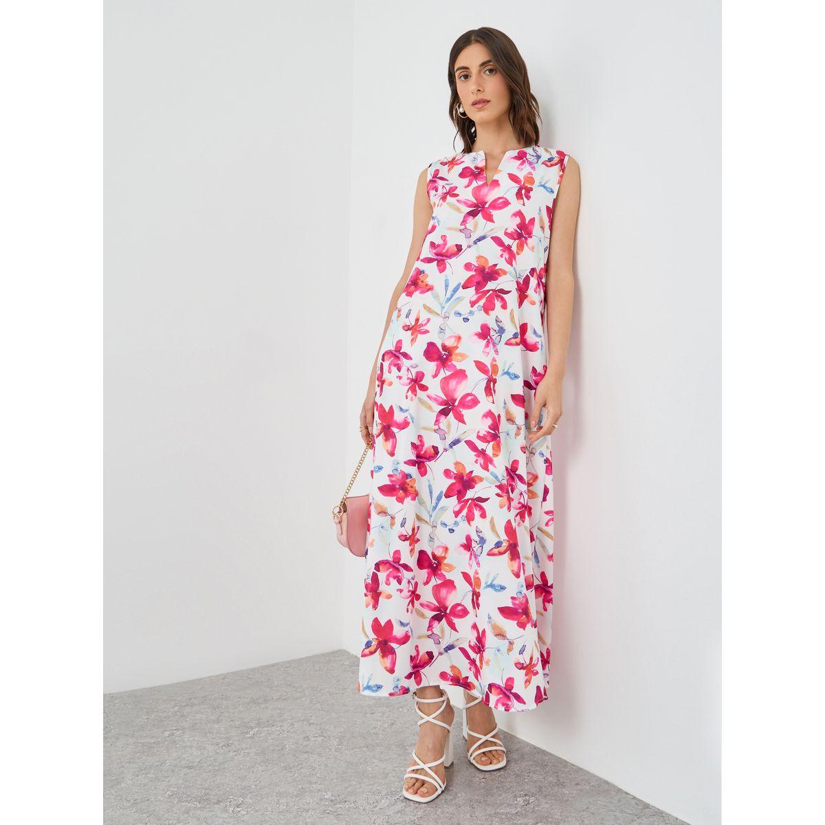 فستان طويل بلا أكمام مع حافة واسعة-women-clothing-dresses-image-1