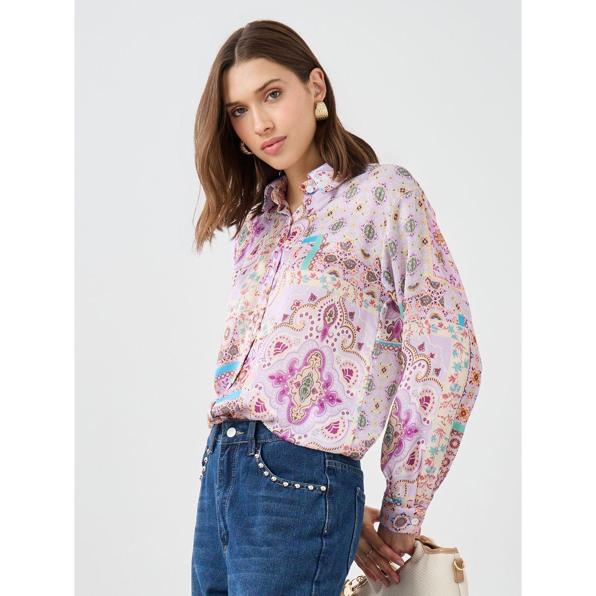 قميص مطبع بالكامل مع أكمام طويلة وأزرار-women-clothing-shirtsandblouses-shirts-image-5