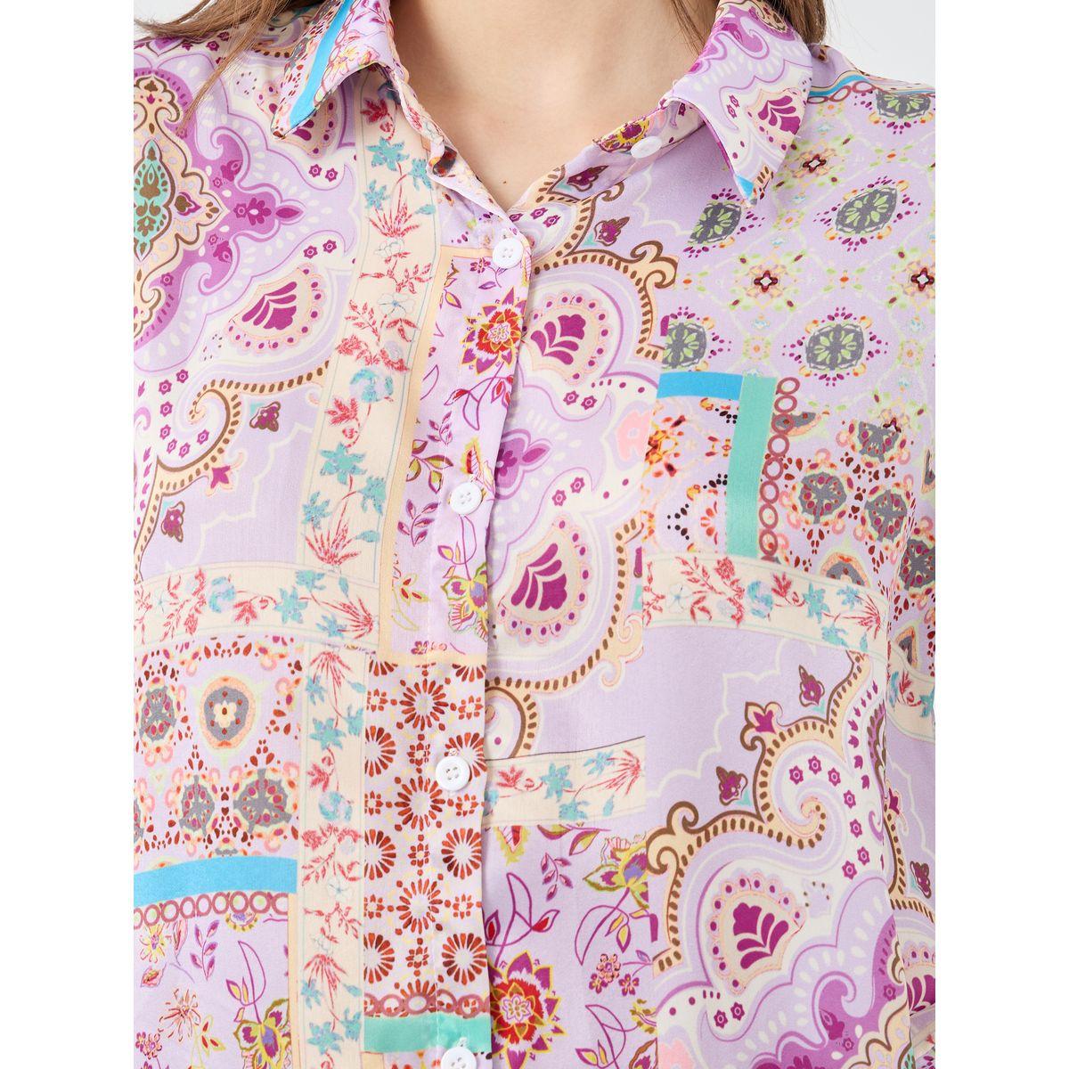 Styli All-Over Print Button Front Long Sleeve Shirt-women-clothing-shirtsandblouses-shirts-image-4
