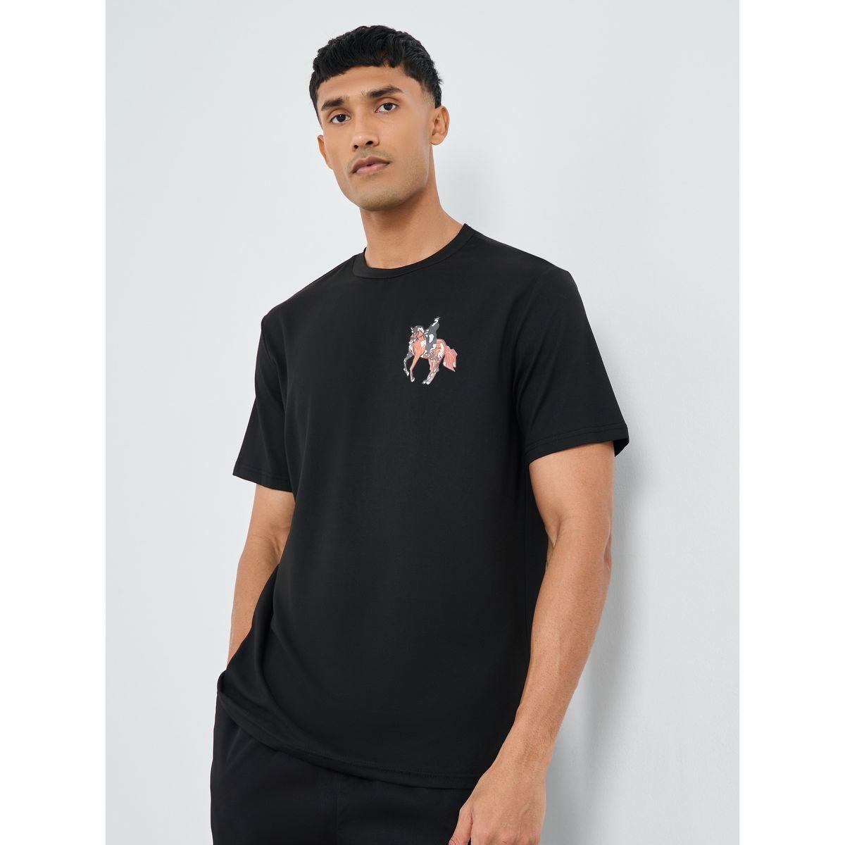 Styli Graphic Print Round Neck Short Sleeve T-Shirt-men-clothing-tshirtsandpolos-tshirts-image-1